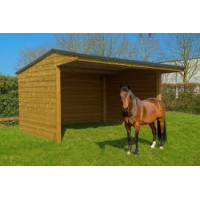 Abri de Prairie en Kit Kerbl Abri Chevaux 3x3 m Bois Traité