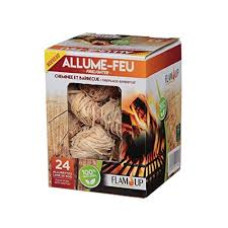 Pack Allume-feu en laine de bois Flam’Up Natur 10 kg
