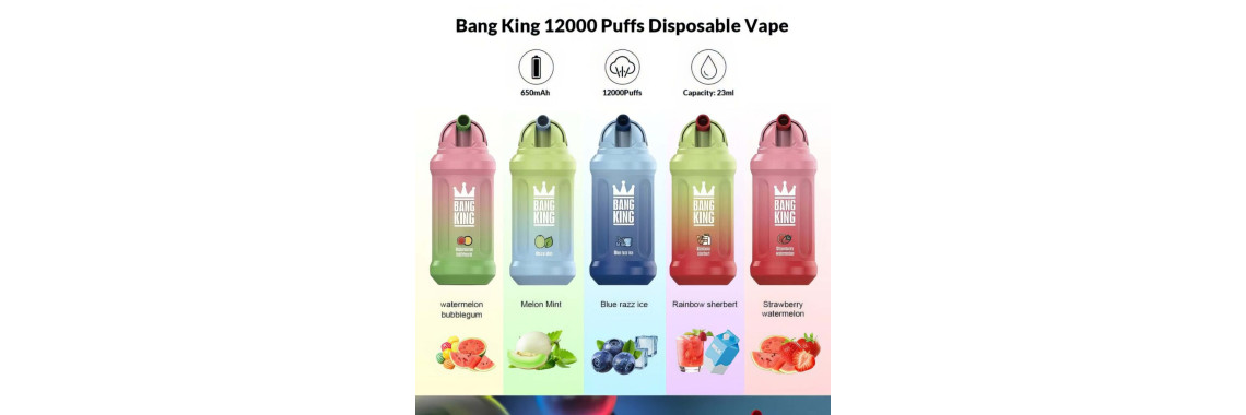 Bang King 12000 Puff Disposable Vape Rechargeable Mesh Coil