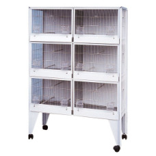 Batterie d’élevage oiseaux Gaun 4 cages reproduction canaris et exotiques