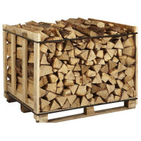Bois de Chauffage Chêne Hêtre 50 cm sur Palette – Bûches Longues Premium