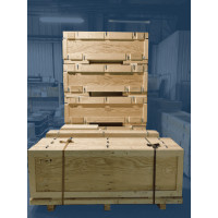 Caisse en bois certifiée NIMP15 GEFCO Export 80x60x60 emballage logistique
