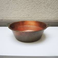 Chaudron cuivre Baumalu 50L chaudron traditionnel cuivre massif pour confiture