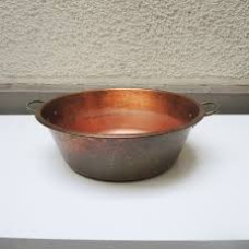 Chaudron cuivre Baumalu 50L chaudron traditionnel cuivre massif pour confiture