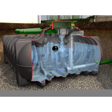 Cuve béton enterrée Graf Platin 15000 litres récupération eau pluie