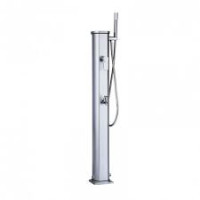 Douche extérieure inox Formidra Jolly Go Solar Inox 316 pour jardin et piscine