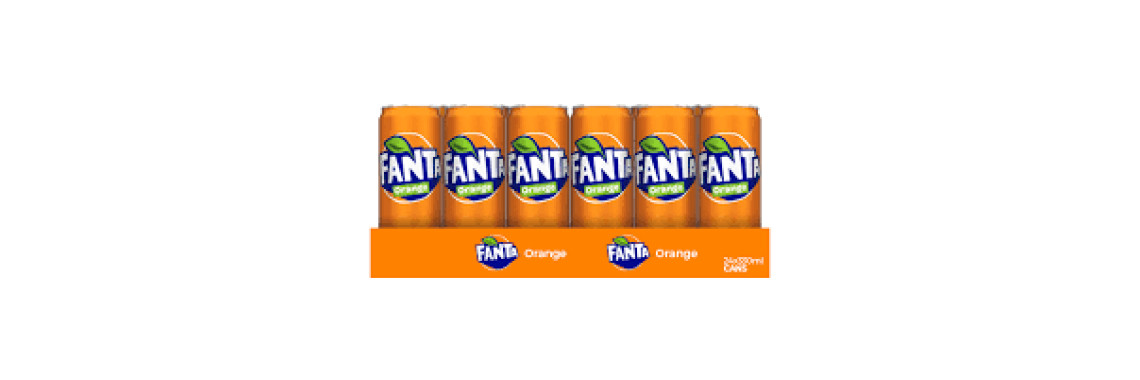Coca-Cola Fanta Orange 330 ml Pack 24 Canettes Format Grossiste Professionnel