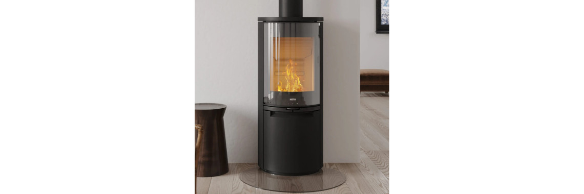 Heta Scan-Line 900 Poêle à Bois Design Scandinave Haute Performance