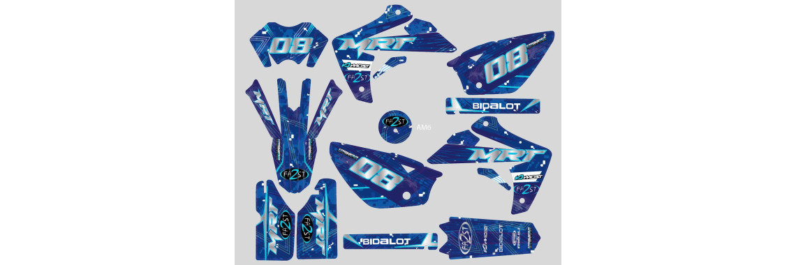 Blackbird Racing Kit Déco Personnalisé Rieju MRT 50cc Graphic Kit