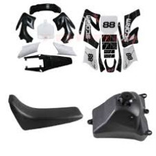 Apollo RFZ 150 Original Plastic Body Kit Dirt Bike