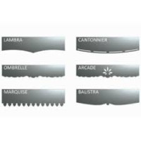 Lambrequin aluminium Marquise Store 1000 mm décor façade alu