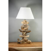 Lampe en bois flotté artisanale Atmosphera Nature Driftwood