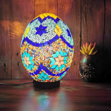 Lampe Oeuf Mosaïque Handmade Turkish Mosaic Egg Lamp