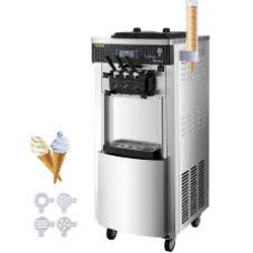 Machine à glace italienne professionnelle VEVOR Soft Ice Cream Machine 2200W 3 Saveurs