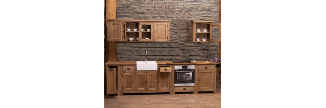 vidaXL Meuble Haut de Cuisine en Bois Massif Pin 80 cm