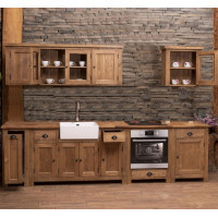 vidaXL Meuble Haut de Cuisine en Bois Massif Pin 80 cm