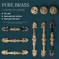 Poignée de meuble vintage en laiton massif modèle Retro Classic poignée tiroir antique