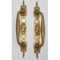 Poignées de porte anciennes en laiton Louis XVI set poignée antique décoration maison