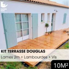Burger Kit Terrasse Bois sur Pilotis Douglas 20m²