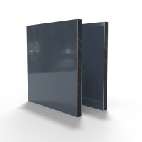 Tube rectangulaire aluminium thermolaqué RAL 7016 60x30 mm profilé construction