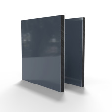 Tube rectangulaire aluminium thermolaqué RAL 7016 60x30 mm profilé construction